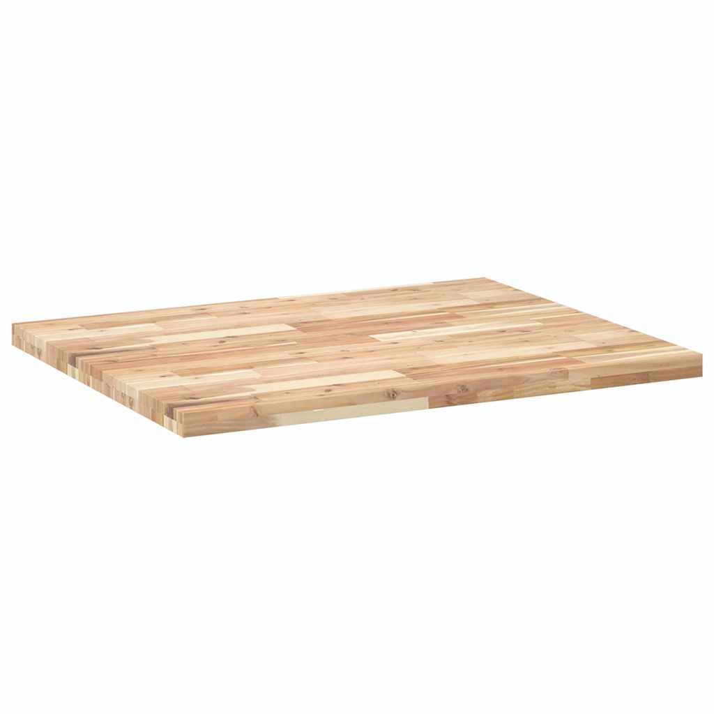 Desk Top Untreated 100x80x4 cm Solid Wood Acacia
