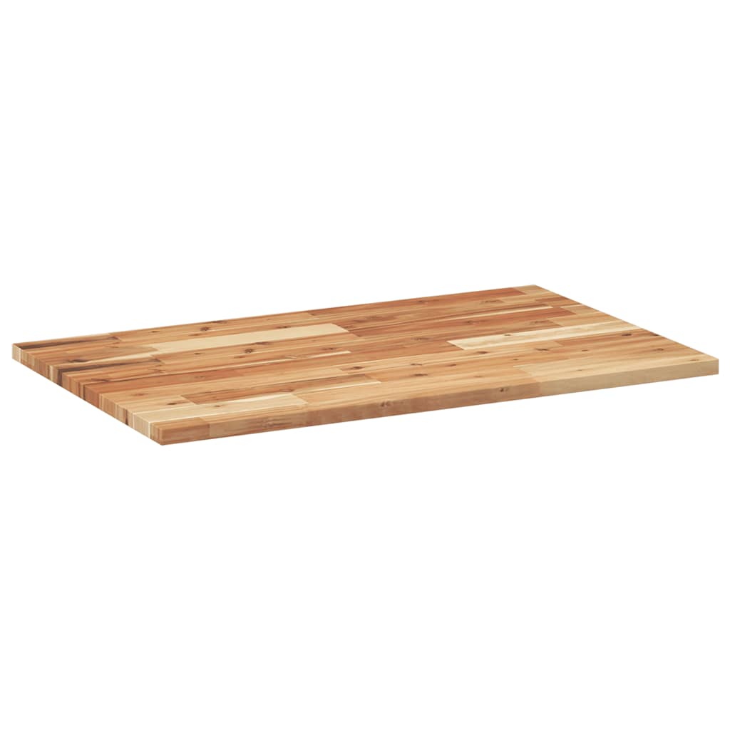 Desk Top Oil Finished 80x50x2 cm Solid Wood Acacia