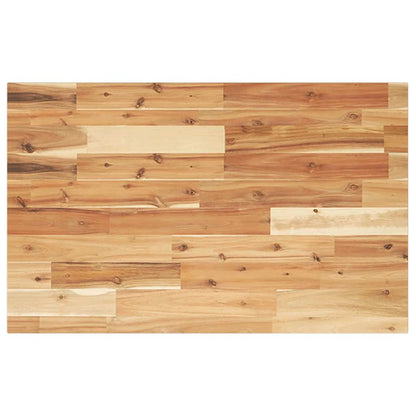 Desk Top Oil Finished 100x50x2 cm Solid Wood Acacia
