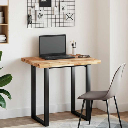 Desk Top Oil Finished 80x60x4 cm Solid Wood Acacia
