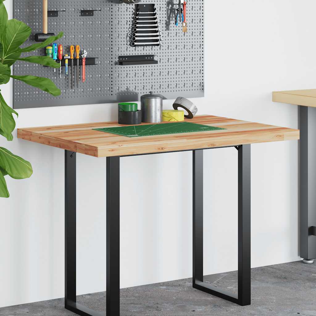 Desk Top Oil Finished 80x70x4 cm Solid Wood Acacia