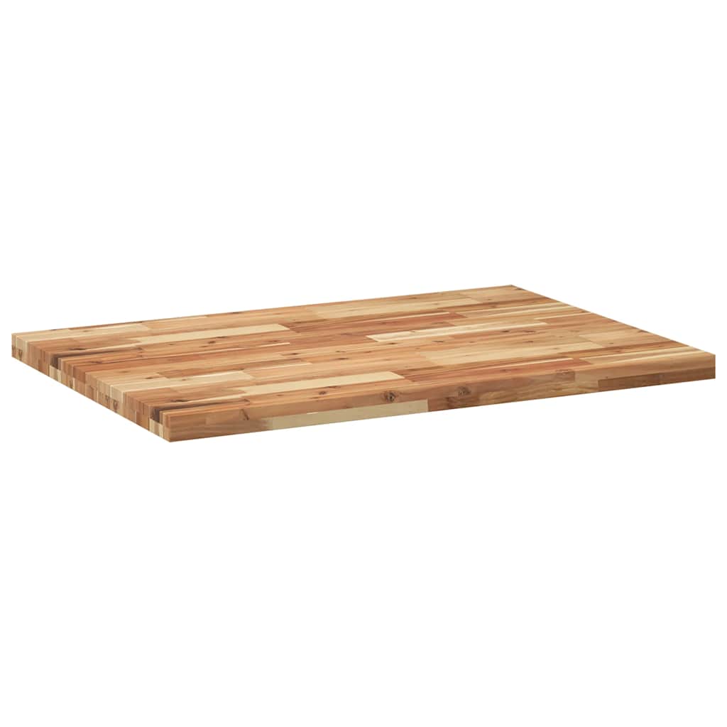 Desk Top Oil Finished 80x70x4 cm Solid Wood Acacia