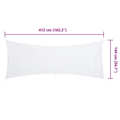 Camouflage Net with Storage Bag 412x144 cm White