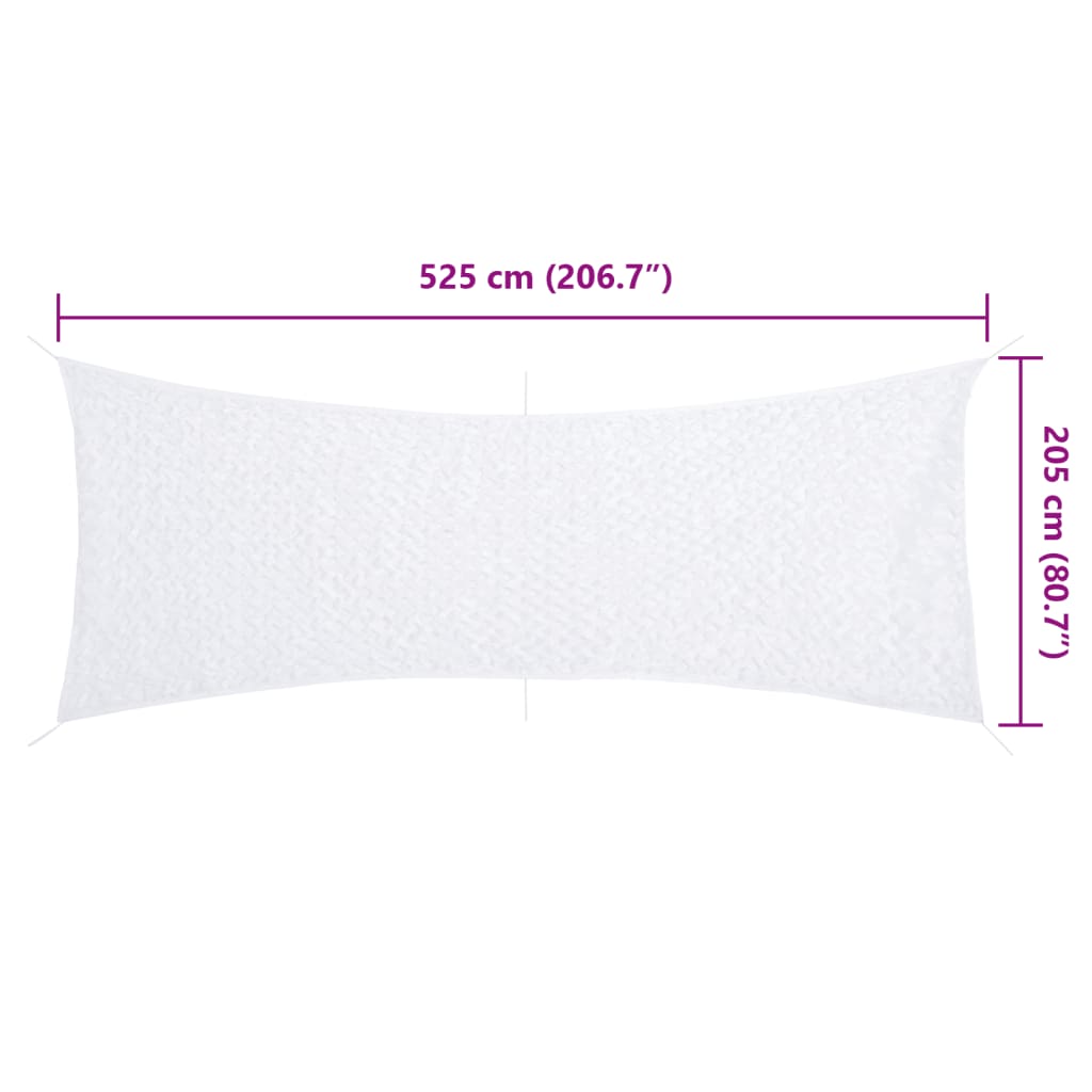 Camouflage Net with Storage Bag 525x205 cm White