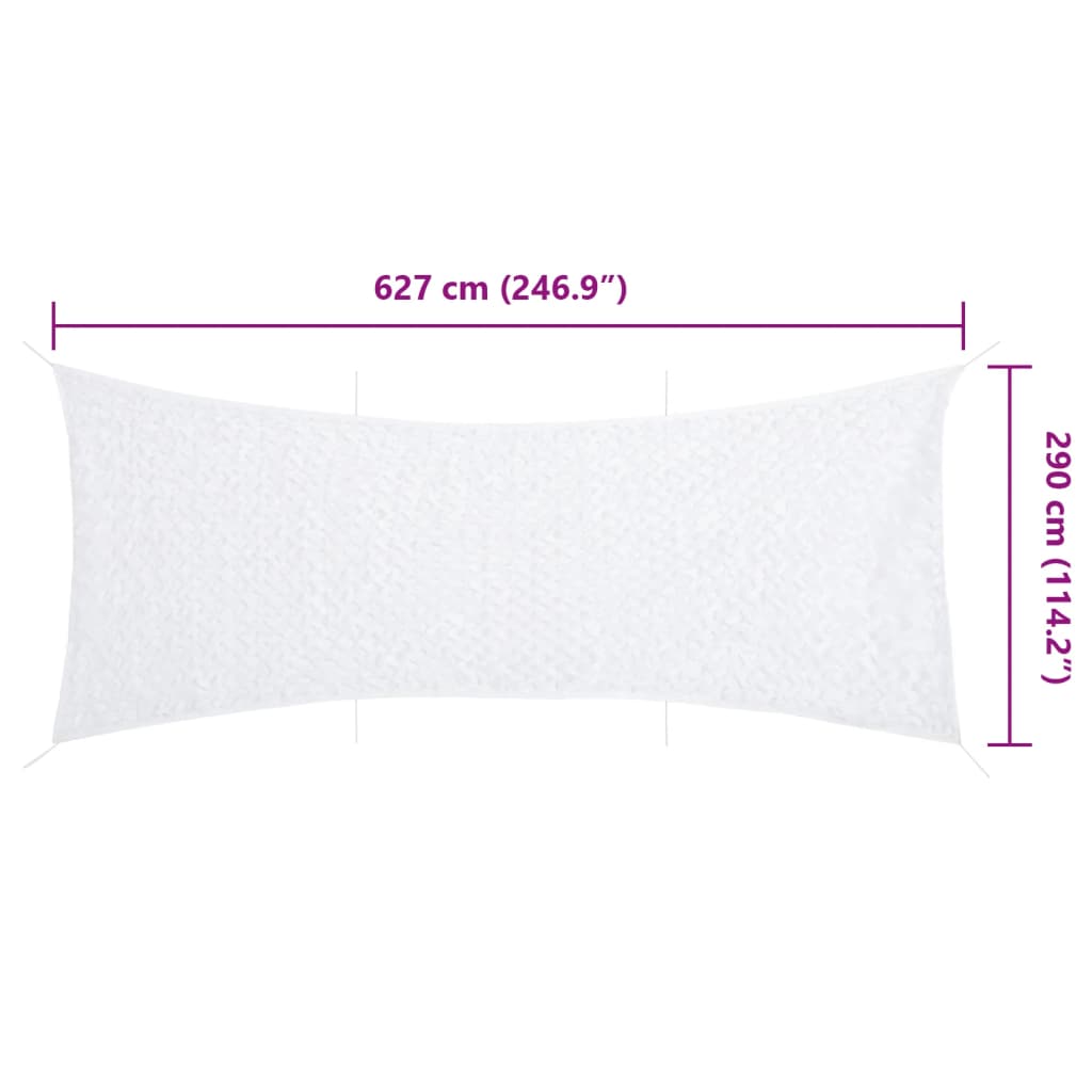 Camouflage Net with Storage Bag 627x290 cm White