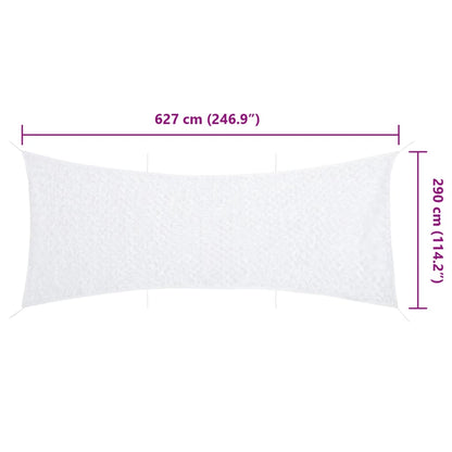 Camouflage Net with Storage Bag 627x290 cm White