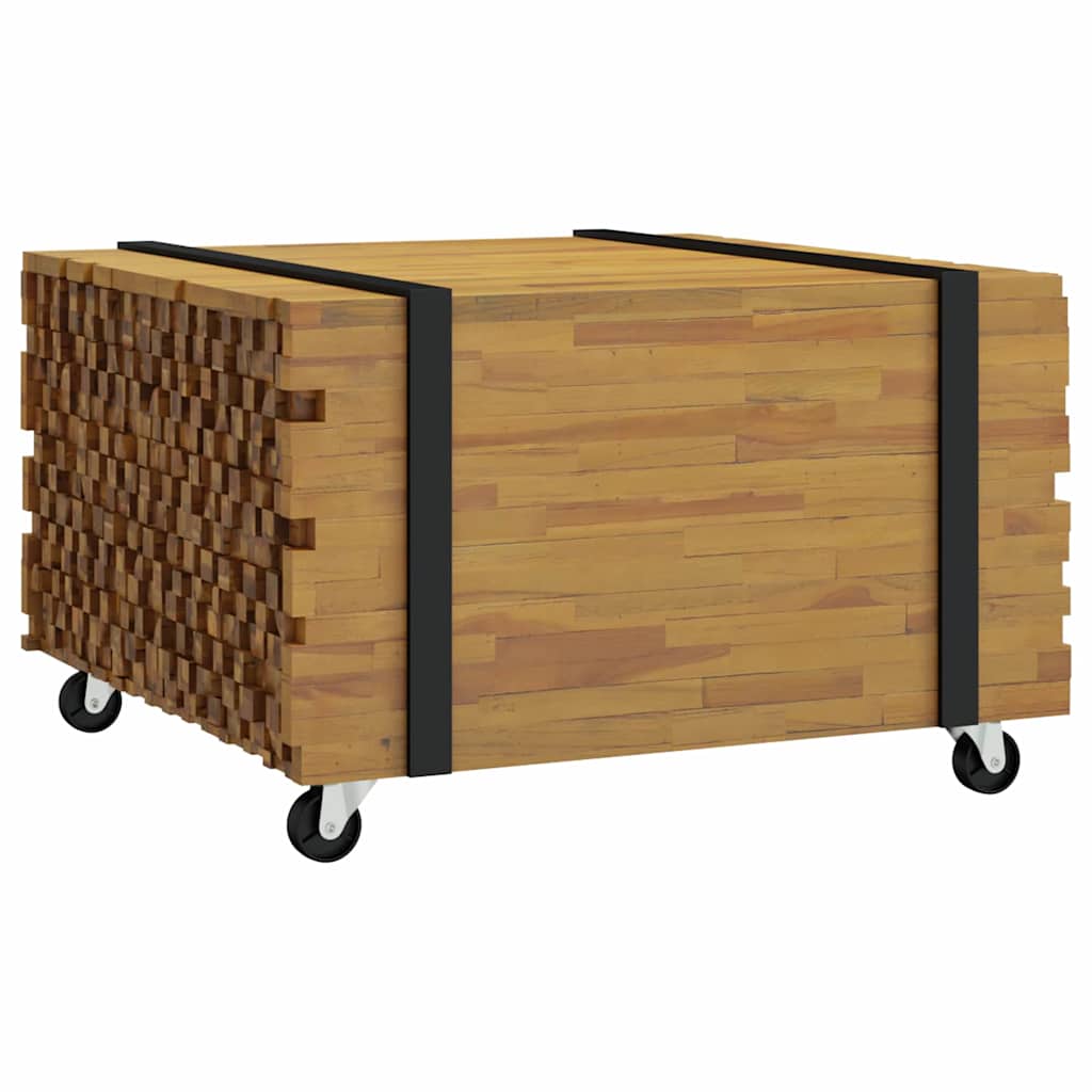 Coffee Table Brown 60 x 60 x 38 cm Solid Teak Wood
