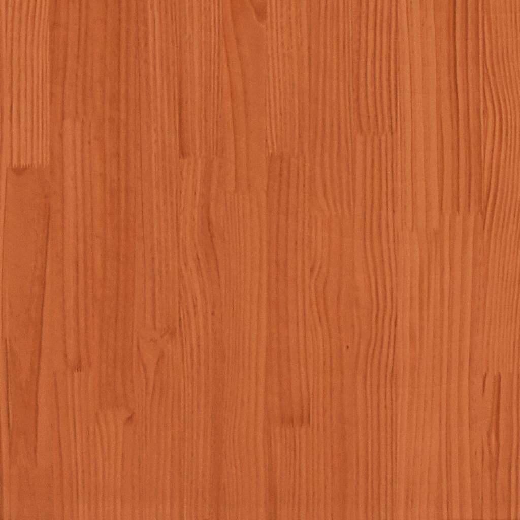 Shoe Cabinet Wax Brown 110x34x45 cm Solid Wood Pine