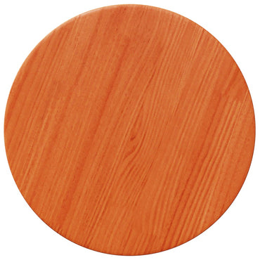 Table Top Round Wax Brown Ø30x2.5 cm Solid Wood Pine