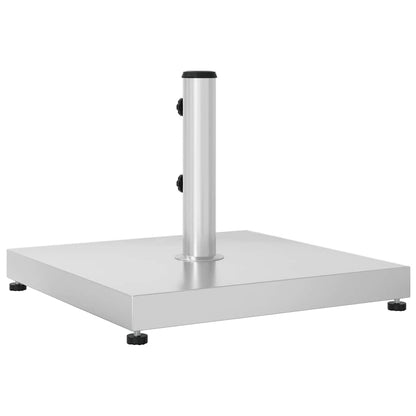 vidaXL Parasol Base Silver Stainless steel 304 and concrete Standard