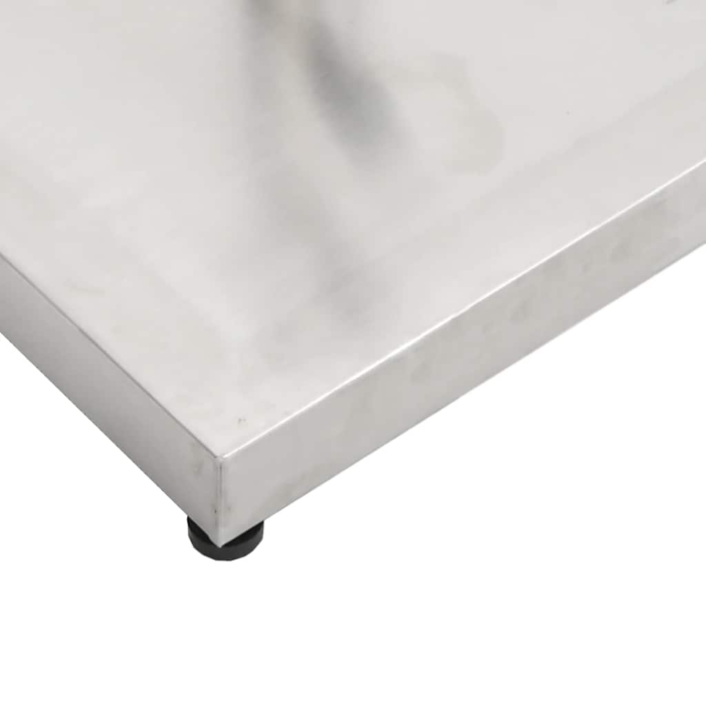 vidaXL Parasol Base Silver Stainless steel 304 and concrete Standard