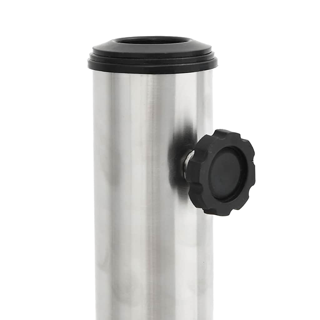 vidaXL Parasol Base Silver Stainless steel 304 and concrete Standard