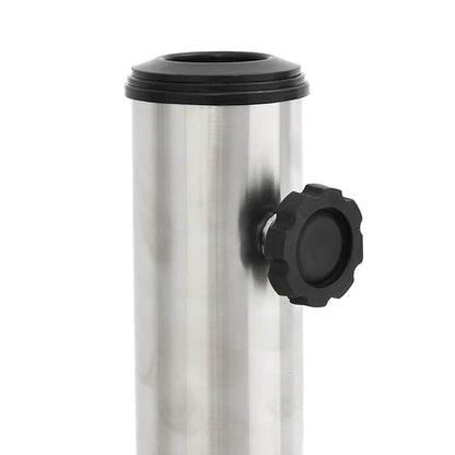 vidaXL Parasol Base Silver Stainless steel 304 and concrete Standard