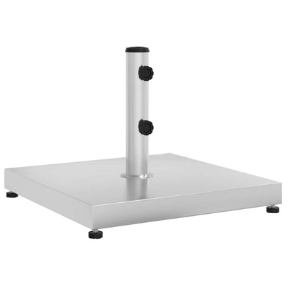 vidaXL Parasol Base Silver Stainless steel 304 and concrete Standard