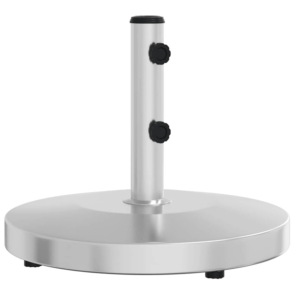 vidaXL Parasol Base Silver Stainless steel, concrete Large Parasol Base