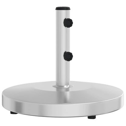 vidaXL Parasol Base Silver Stainless steel, concrete Large Parasol Base