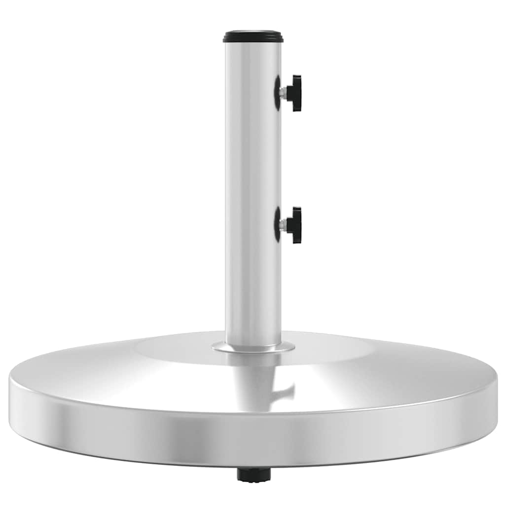 vidaXL Parasol Base Silver Stainless steel, concrete Large Parasol Base