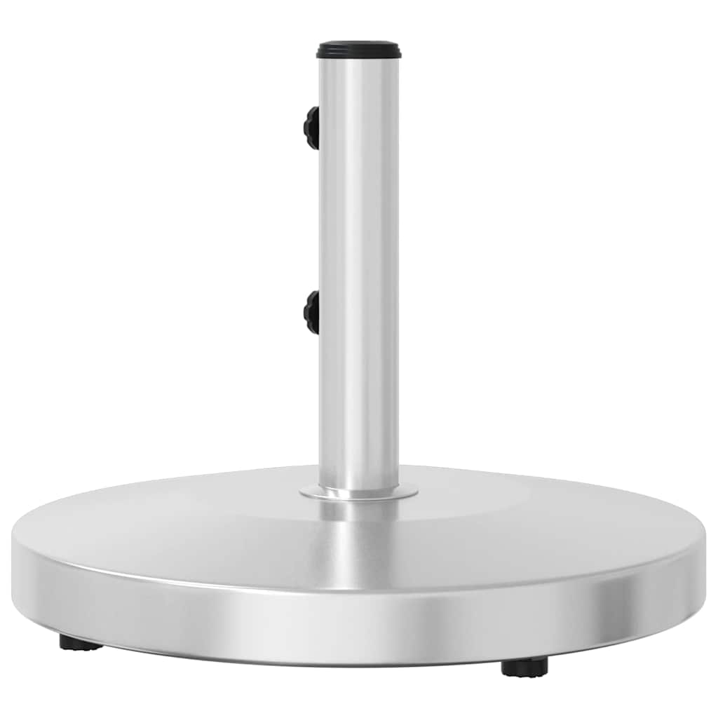 vidaXL Parasol Base Silver Stainless steel, concrete Large Parasol Base