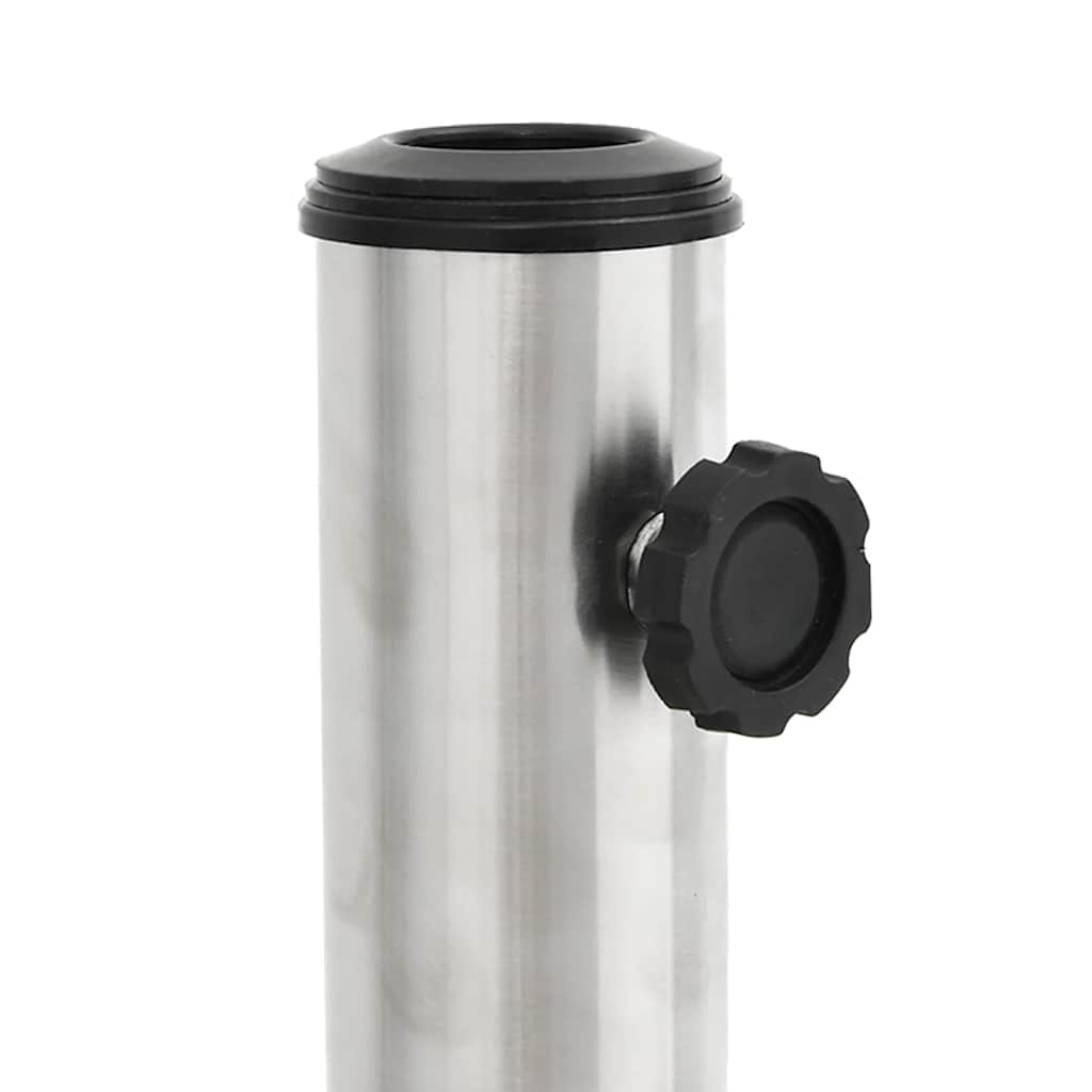 vidaXL Parasol Base Silver Stainless steel, concrete Large Parasol Base