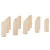 13 Piece Number Kubb Game Set with Carrying Bag Solid Pine Wood