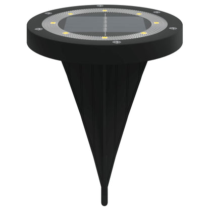 Solar Ground Lights with Ground Spikes Outdoor 4 pcs Warm White