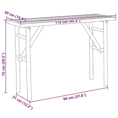 Console Table 115x39x72" Bamboo