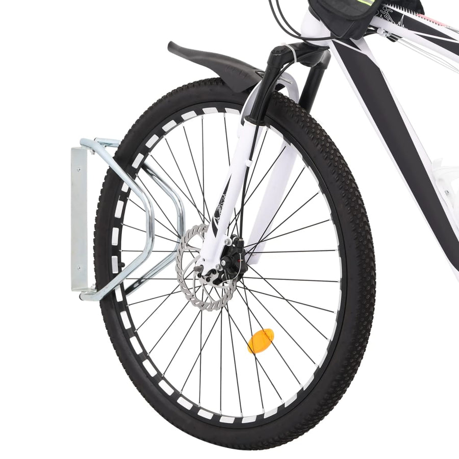 Bicycle Stand Wall Mounted 2 pcs Galvanised Steel