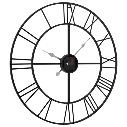 Wall Clock Black Ø50 cm Iron