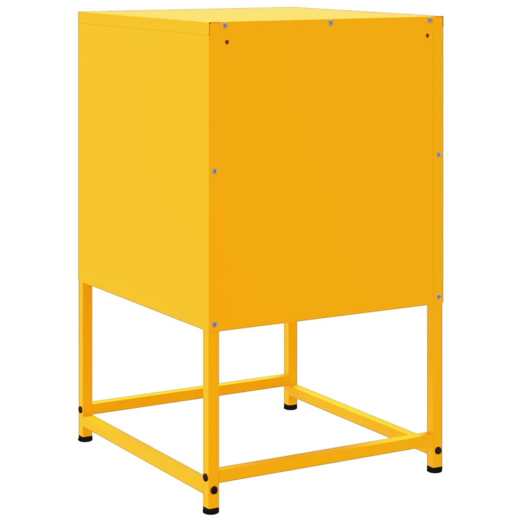 Bedside Cabinet | Mustard Yellow | Steel | Medium | Bedside Cabinet