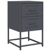 Bedside Cabinet Anthracite 36x39x60.5 cm Steel