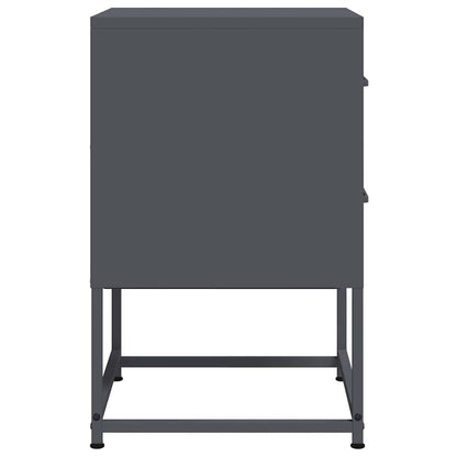 Bedside Cabinet Anthracite 36x39x60.5 cm Steel