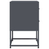 Bedside Cabinet Anthracite 36x39x60.5 cm Steel