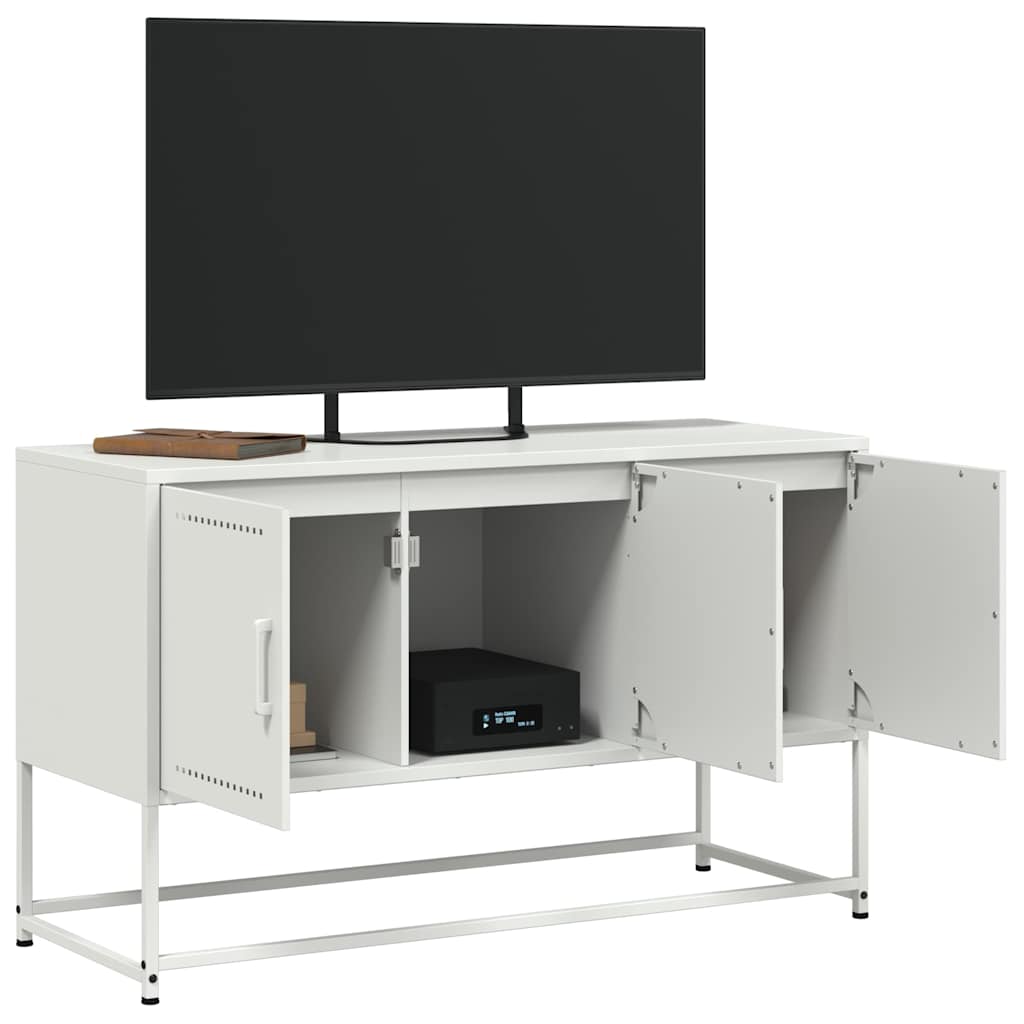 TV Cabinet White 100.5x39x60.5 cm Steel