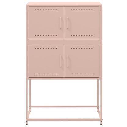 Sideboard Pink 68.5x38.5x107 cm Steel