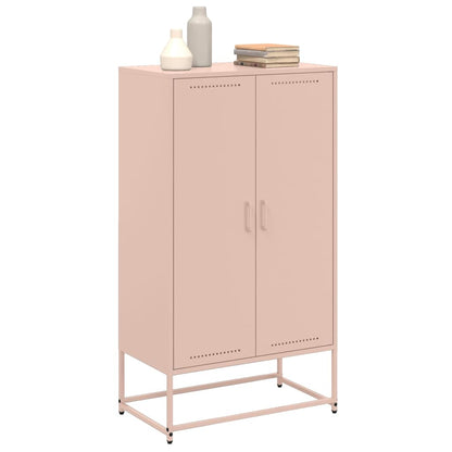 Highboard Pink 68.5x38.5x123.5 cm Steel