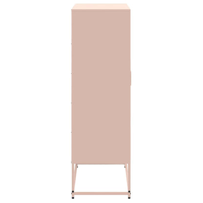 Highboard Pink 68.5x38.5x123.5 cm Steel