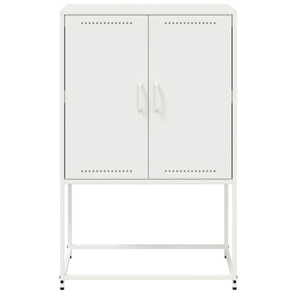 Highboard White 68.5x38.5x107 cm Steel
