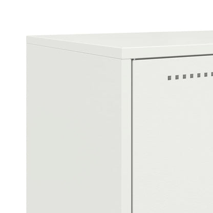 Highboard White 68.5x38.5x107 cm Steel