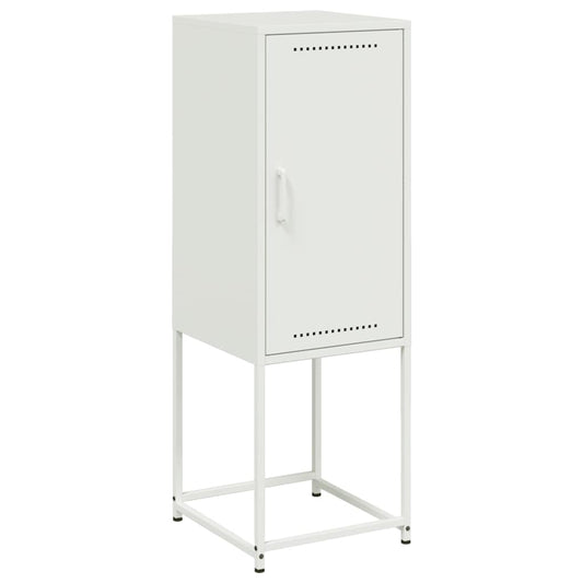 Highboard White 36x39x107 cm Steel