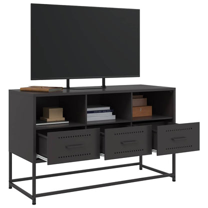 TV Cabinet Black 100.5x39x60.5 cm Steel