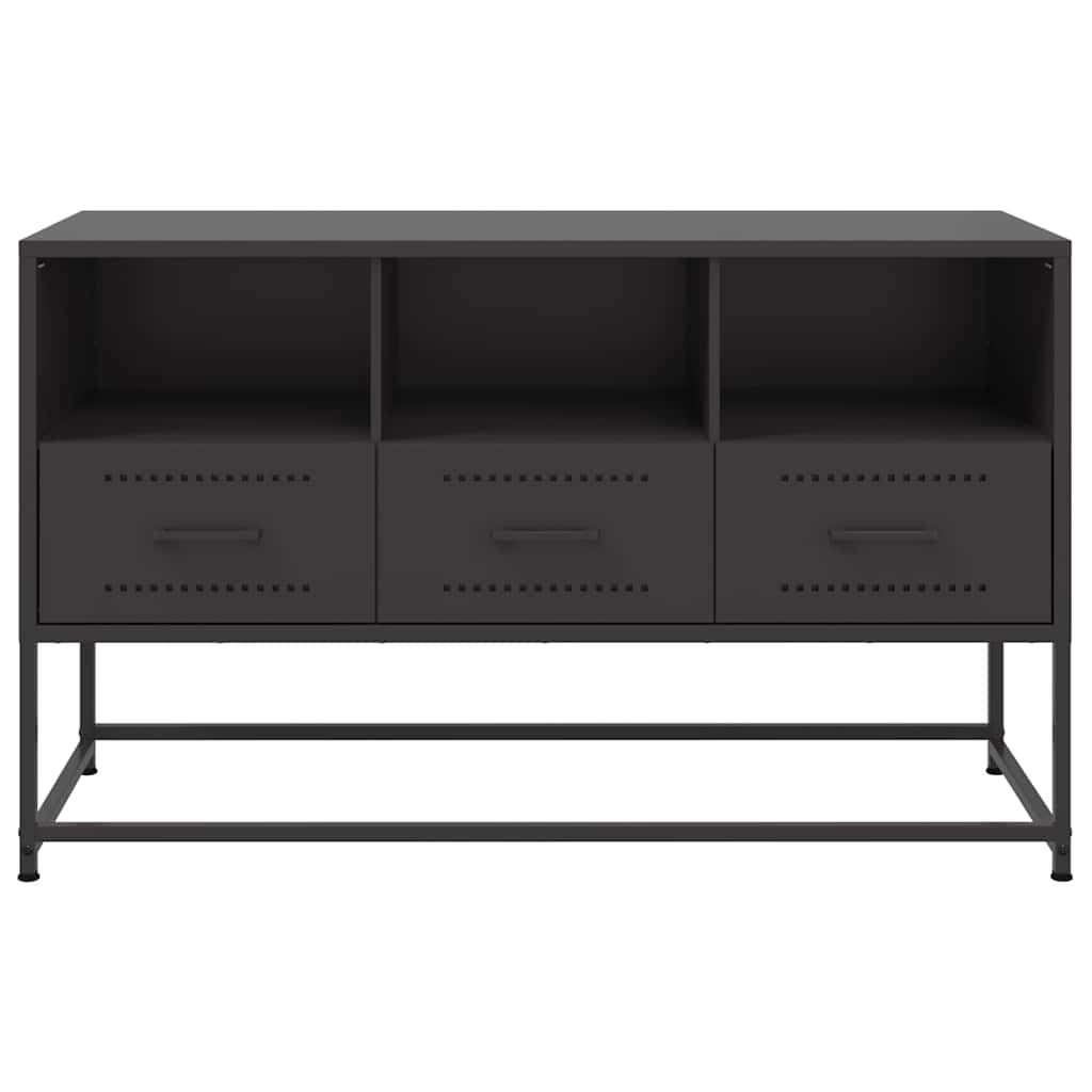 TV Cabinet Black 100.5x39x60.5 cm Steel
