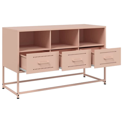 TV Cabinet Pink 100.5x39x60.5 cm Steel
