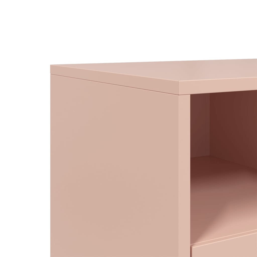 TV Cabinet Pink 100.5x39x60.5 cm Steel