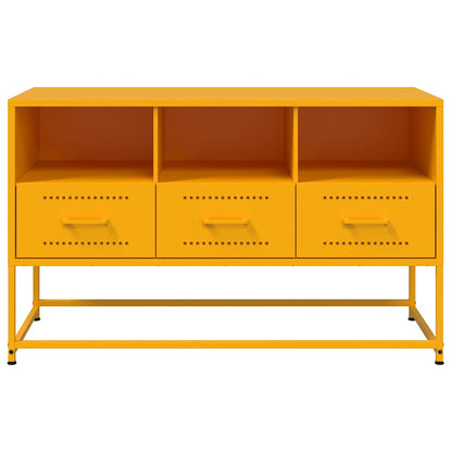 TV Cabinet Mustard Yellow 100.5x39x60.5 cm Steel