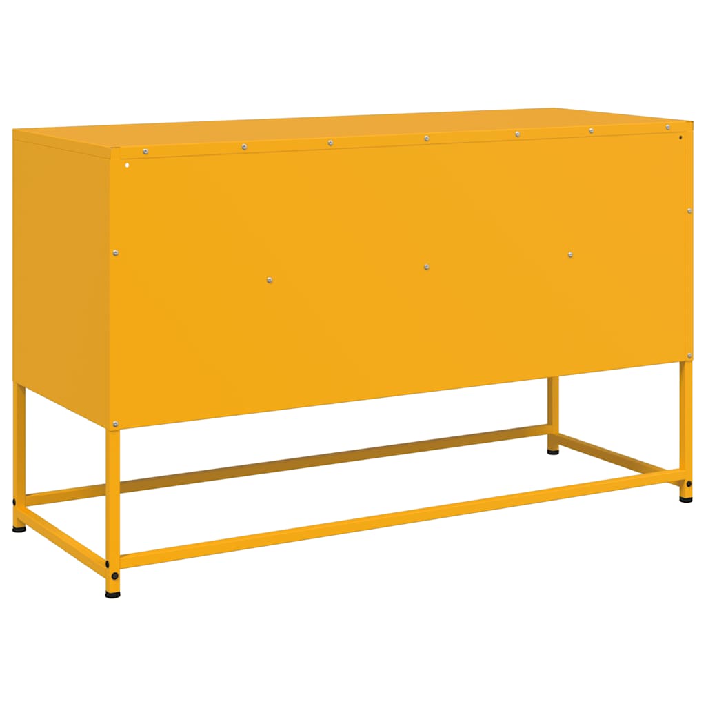 TV Cabinet Mustard Yellow 100.5x39x60.5 cm Steel