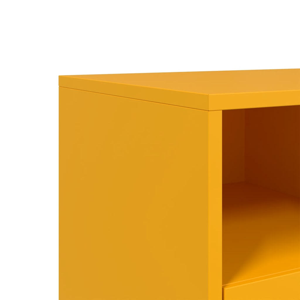 TV Cabinet Mustard Yellow 100.5x39x60.5 cm Steel
