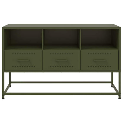 TV Cabinet Olive Green 100.5x39x60.5 cm Steel