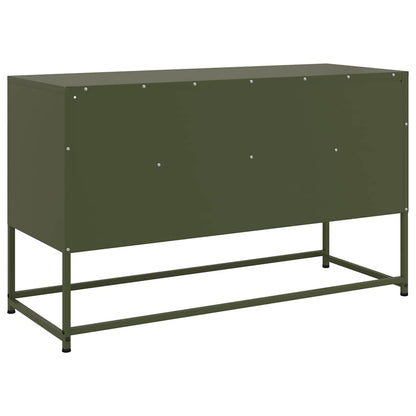 TV Cabinet Olive Green 100.5x39x60.5 cm Steel