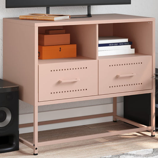 TV Cabinet Pink 68x39x60.5 cm Steel