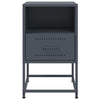 Bedside Cabinet Anthracite 36x39x60.5 cm Steel